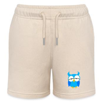 Blue Boys Eule Cartoon Nächtliche Raubvögel Liebe - Kinder Organic Joggingshorts Mini Bolter von Stanley/Stella - Natur - Vorne