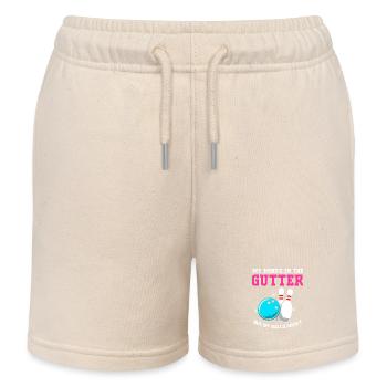 Bowling Bowler Bowling Skittles Bowling Ball - Kids Organic Sweat Shorts by Stanley/Stella - soft Ecru - Front