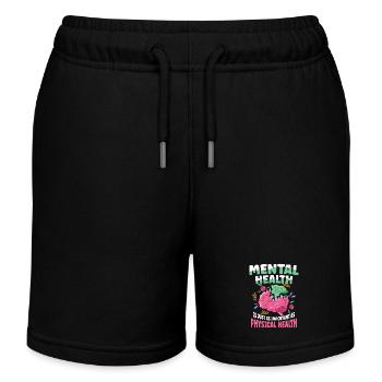 Mental Health Important as Physical Health - Kinder Organic Joggingshorts Mini Bolter von Stanley/Stella - Schwarz - Vorne