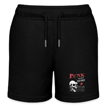 Punk depuis 1940, Punks Not Dead, 84 ans et - Short de jogging enfant bio Stanley/Stella - noir - Devant