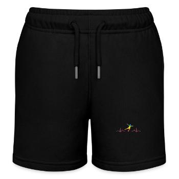 Eiskunstläufer Schlittschuhlaufen Eiskunstlauf - Kinder Organic Joggingshorts Mini Bolter von Stanley/Stella - Schwarz - Vorne