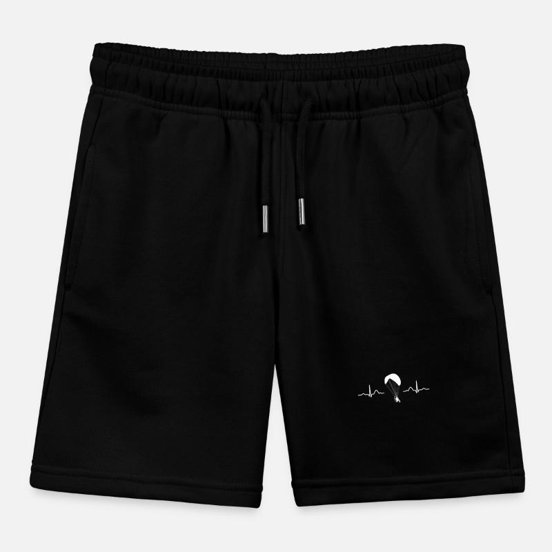 Motorized Paragliding PPG Paramotoring Kids Organic Sweat Shorts by Stanley/Stella