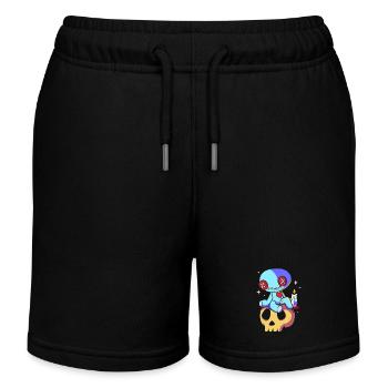 Vaudou - Short de jogging enfant bio Stanley/Stella - noir - Devant