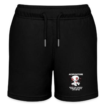 Vaudou - Short de jogging enfant bio Stanley/Stella - noir - Devant
