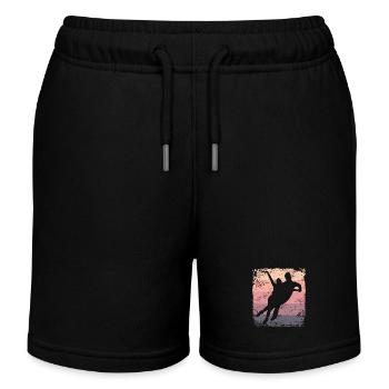 Eiskunstläufer Eiskunstlauf Schlittschuhlaufen - Kinder Organic Joggingshorts Mini Bolter von Stanley/Stella - Schwarz - Vorne