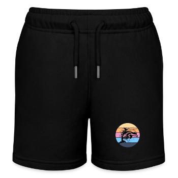 Delfin - Kinder Organic Joggingshorts Mini Bolter von Stanley/Stella - Schwarz - Vorne