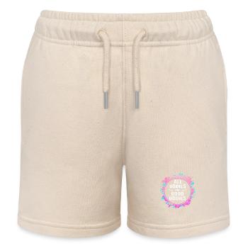 Body Positivity Feminist Feminismus Feministin - Kinder Organic Joggingshorts Mini Bolter von Stanley/Stella - Natur - Vorne