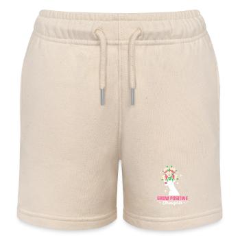 Body Positivity Feminist Feminismus Feministin - Kinder Organic Joggingshorts Mini Bolter von Stanley/Stella - Natur - Vorne