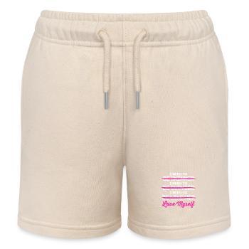 Positivité corporelle - Short de jogging enfant bio Stanley/Stella - écru doux - Devant