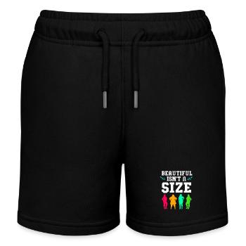 Body Positivity Feminist Feminismus Feministin - Kinder Organic Joggingshorts Mini Bolter von Stanley/Stella - Schwarz - Vorne