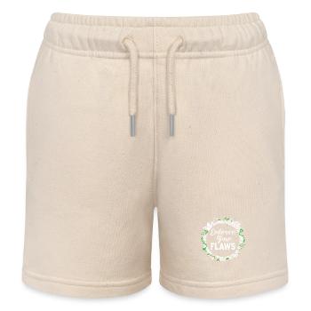Body Positivity Feminist Feminismus Feministin - Kinder Organic Joggingshorts Mini Bolter von Stanley/Stella - Natur - Vorne