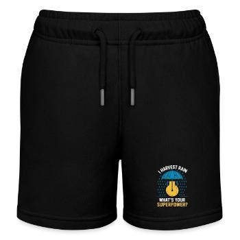 Réservoir d’eau de pluie - récupération de l’eau de pluie - Short de jogging enfant bio Stanley/Stella - noir - Devant