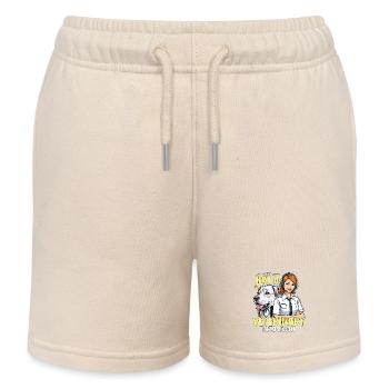 Receptionist Not Just A Veterinary Office Worker - Kids Organic Sweat Shorts by Stanley/Stella - soft Ecru - Front