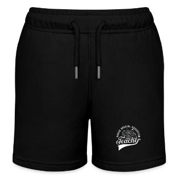 Health Educator Proud Special Education Instructor - Kids Organic Sweat Shorts by Stanley/Stella - black - Front