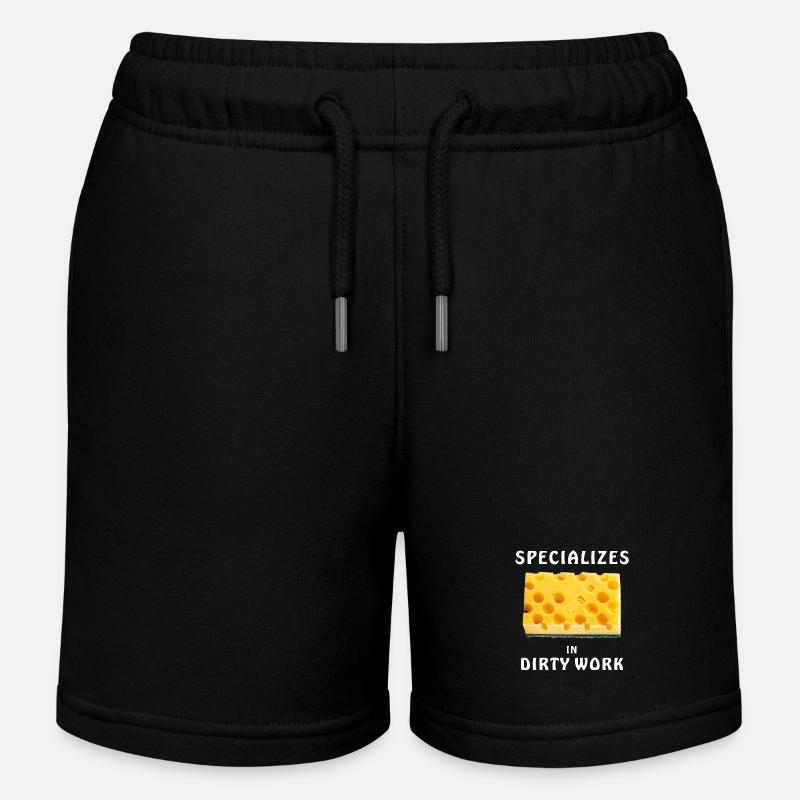 SPONGE EST SPÉCIALISÉE DANS LE SALE BOULOT - Short de jogging enfant bio Stanley/Stella - noir