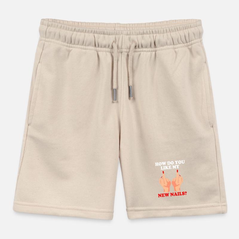 Nail Designer Nail Cosmetics Beautician Kids Organic Sweat Shorts by Stanley/Stella