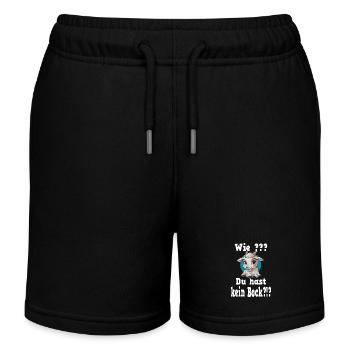 Wie du hast kein Bock für Faulenzer Chiller - Kinder Organic Joggingshorts Mini Bolter von Stanley/Stella - Schwarz - Vorne