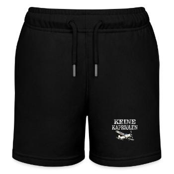 FLUGZEUG KEINE KAPRIOLEN - Kinder Organic Joggingshorts Mini Bolter von Stanley/Stella - Schwarz - Vorne