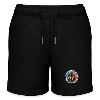 Admin Assistant My Passion My Secretary Office Job - Kids Organic Sweat Shorts by Stanley/Stella - black - Front
