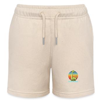 Idée cadeau Benedictosaurus pour Benedict - Short de jogging enfant bio Stanley/Stella - écru doux - Devant