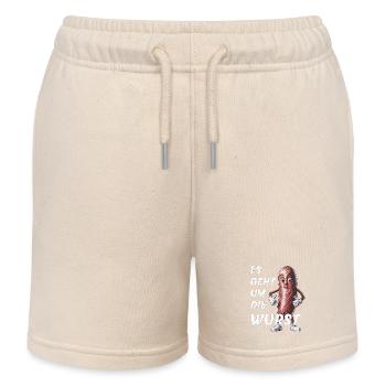 ES GEHT UM DIE WURST - Kinder Organic Joggingshorts Mini Bolter von Stanley/Stella - Natur - Vorne