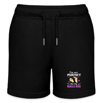 Kosmetikerin - Kinder Organic Joggingshorts Mini Bolter von Stanley/Stella - Schwarz - Vorne