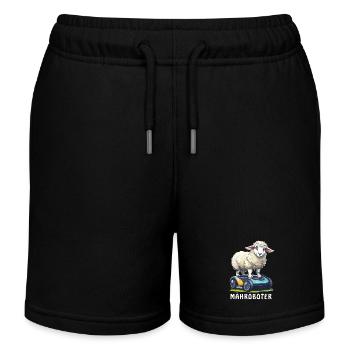 ROBOT TONDEUSE À GAZON MOUTON - Short de jogging enfant bio Stanley/Stella - noir - Devant