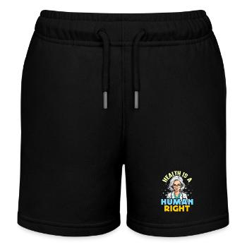 Health Educator Health Is A Human Right Healthcare - Kinder Organic Joggingshorts Mini Bolter von Stanley/Stella - Schwarz - Vorne