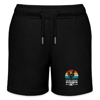 Ich mag Hühner - Kinder Organic Joggingshorts Mini Bolter von Stanley/Stella - Schwarz - Vorne