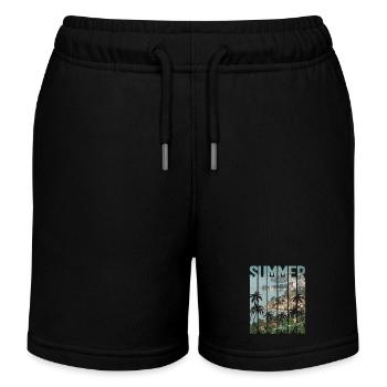 Kroatien Kroatien Kroatien Hrvatska Reisen Sommer opatija - Kinder Organic Joggingshorts Mini Bolter von Stanley/Stella - Schwarz - Vorne