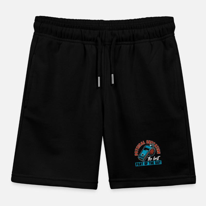 P.E Instructor Physical Education The Best Teacher Kids Organic Sweat Shorts by Stanley/Stella