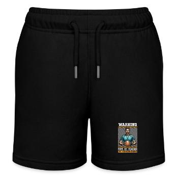 P.E Instructor Warning Phys. Ed. Teacher Athletes - Kinder Organic Joggingshorts Mini Bolter von Stanley/Stella - Schwarz - Vorne