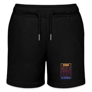 Attention Girls Trip en cours - Short de jogging enfant bio Stanley/Stella - noir - Devant