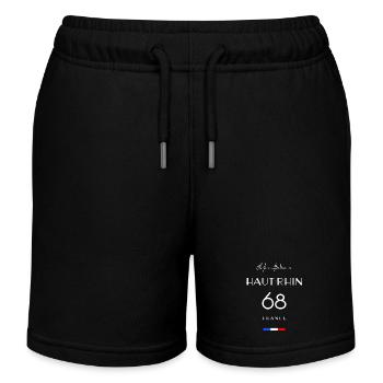 Life in HAUT-RHIN Number 68 Alsace France - Short de jogging enfant bio Stanley/Stella - noir - Devant