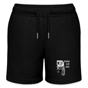 AUTO TERRAIN EST MA MAISON - Short de jogging enfant bio Stanley/Stella - noir - Devant