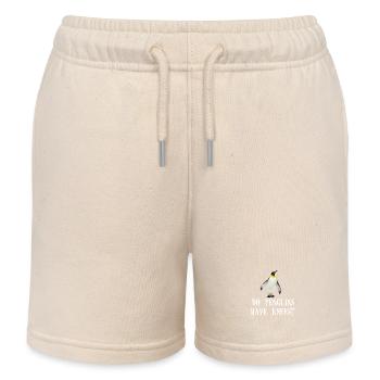 Haben Pinguine Knie Wortspiel Pinguin Tierfreunde - Kinder Organic Joggingshorts Mini Bolter von Stanley/Stella - Natur - Vorne