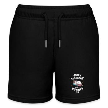 Unicorn Unicorns Mythical Creatures Mystical - Kids Organic Sweat Shorts by Stanley/Stella - black - Front