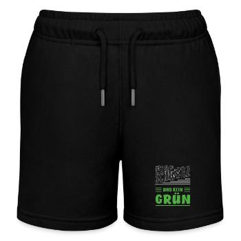 AIME LE NOIR ET PAS LE VERT - Short de jogging enfant bio Stanley/Stella - noir - Devant