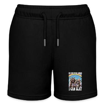 Idk How Much Longer I Can Slay Raccoon Funny Meme - Kinder Organic Joggingshorts Mini Bolter von Stanley/Stella - Schwarz - Vorne