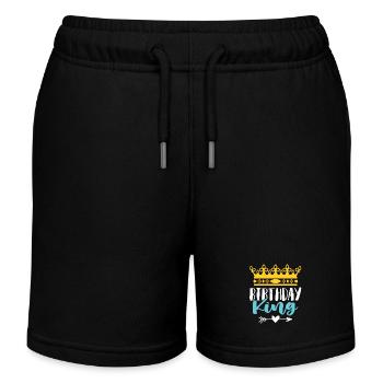 roi d'anniversaire - Short de jogging enfant bio Stanley/Stella - noir - Devant