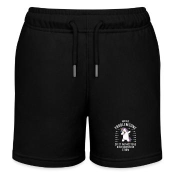 Unicorn Unicorns Mythical Creatures Mystical - Kids Organic Sweat Shorts by Stanley/Stella - black - Front