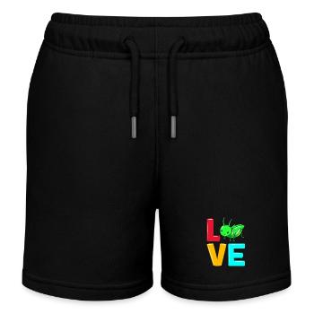 Sauterelle - Short de jogging enfant bio Stanley/Stella - noir - Devant