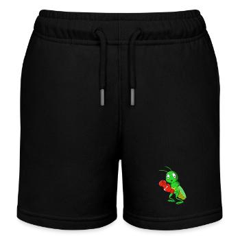 Sauterelle - Short de jogging enfant bio Stanley/Stella - noir - Devant