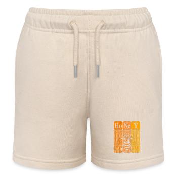 Honig Periodensystem Elemente Retro - Kinder Organic Joggingshorts Mini Bolter von Stanley/Stella - Natur - Vorne
