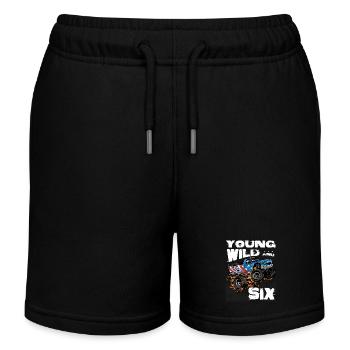 Young, Wild and Six, Monster Truck 6e anniversaire - Short de jogging enfant bio Stanley/Stella - noir - Devant