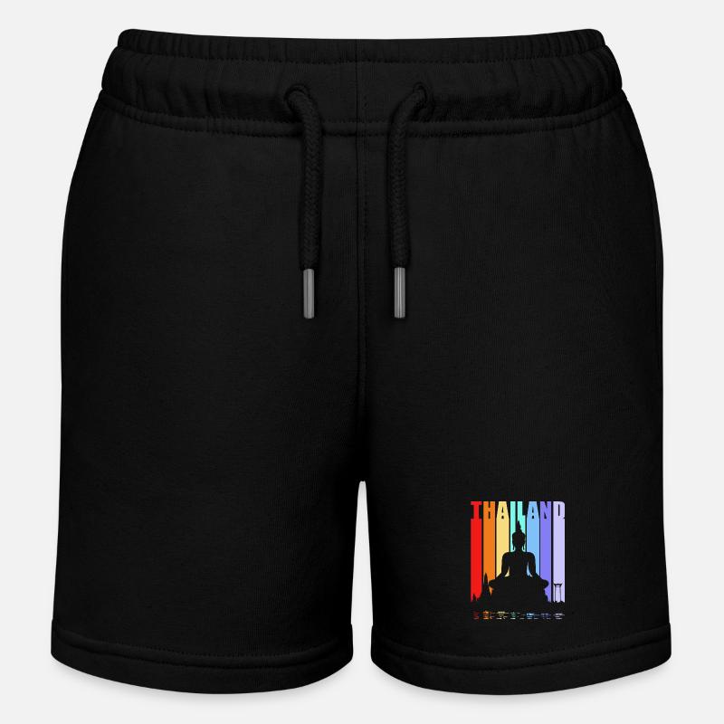 Thaï - Short de jogging enfant bio Stanley/Stella - noir
