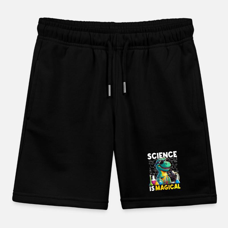 Science Is Magical Dinosaur T-rex Chemist Funny Kinder Organic Joggingshorts Mini Bolter von Stanley/Stella