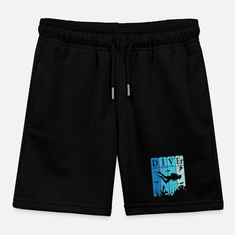 Scuba Diver Periodensystem Elemente Retro Kinder Organic Joggingshorts Mini Bolter von Stanley/Stella