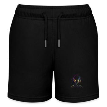 Festival UFO Alien DJ avec casque Alien - Short de jogging enfant bio Stanley/Stella - noir - Devant