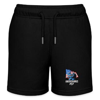 Fourth of July National Colors National Day United States - Kids Organic Sweat Shorts by Stanley/Stella - black - Front